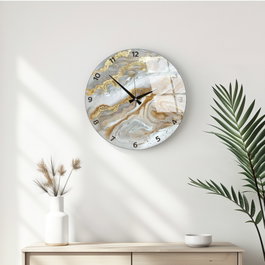 Wallity Reloj de pared decorativo de cristal Multicolor 40 cm
